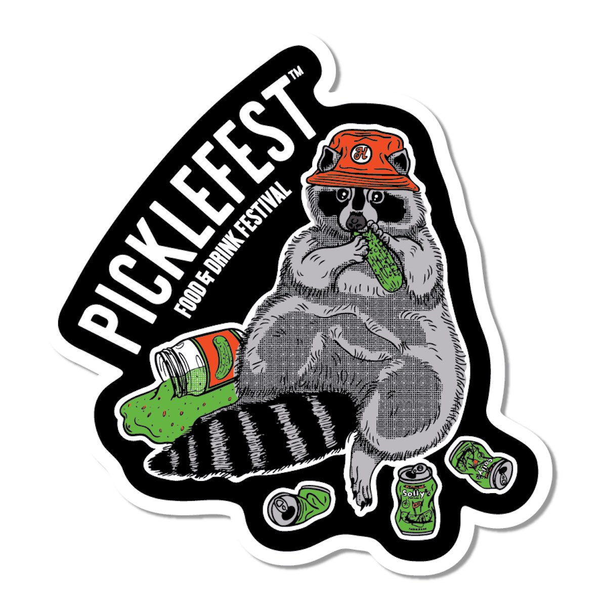 Pickled Raccoon Sticker