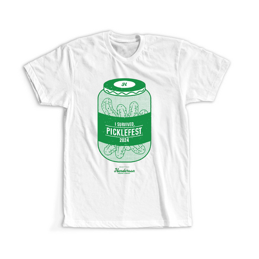'I Survived Picklefest 2024' T-Shirt (White)